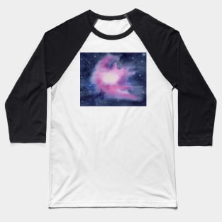 Galaxy with pink nebula Baseball T-Shirt